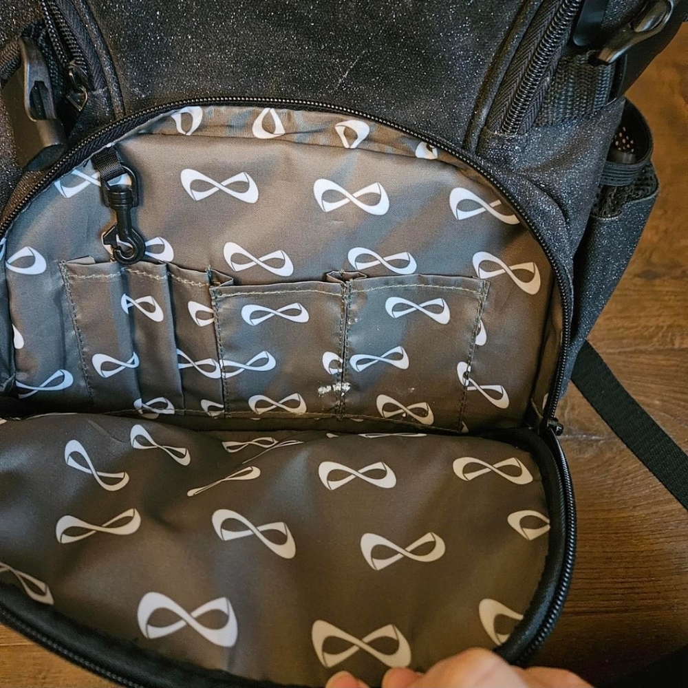 Nfinity Black Backpack With Red Infinity Logo - image 2